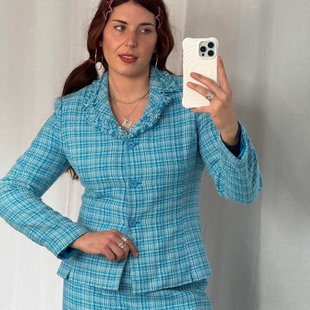 💎 Vintage 90’s Le Suit Tweed Skirt Set 💎 - Picture 4 of 8